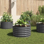 Taimelava, tsingitud teras, 80 x 80 x 44 cm, hall