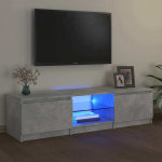 Telerialus led-tuledega, betoonhall, 140 x 40 x 36 cm