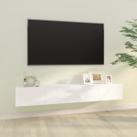 Seina telerikapid 2 tk, must, 100 x 30 x 30 cm, tehispuit