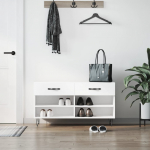 Jalatsipink, valge, 102 x 35 x 55 cm, tehispuit