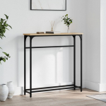 Konsoollaud sonoma tamm 75 x 19,5 x 75 cm t&ouml;&ouml;deldud puit