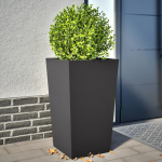 Aia taimekastid 2 tk, must, 45x45x75 cm, teras