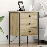 &Ouml;&ouml;lambi kapp 2 pcs sonoma tamm 42 x 41 x 61 cm tehispuit