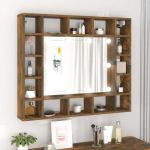 Peegelkapp lediga, suitsutatud tamm, 91 x 15 x 76,5 cm