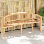 Kaarjas aiapink 200 cm, tiikpuu