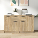 Puhvetkapid 2 tk, sonoma tamm, 60 x 30 x 70 cm, tehispuit