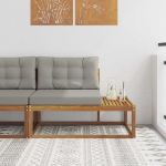 V&auml;lim&ouml;&ouml;bel l&otilde;pu diivan padjaga neutraalne 115 x 83 x 73 cm