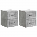 Seinale kinnitatav &ouml;&ouml;tis 2 pcs betoonhall 34,5 x 33 x 40 cm