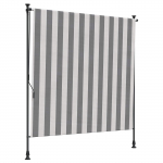 V&auml;lis rulli kardin anthracite ja valge 100 x 270 cm