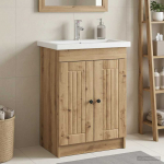 Vannitoa all oleva kraani kapp artisan tamm 78,5 x 37,5 x 81 cm