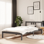 Voodiraam, hall, m&auml;nnipuit, 100 x 200 cm