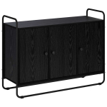 Puhvetkapp must tamm 102 x 35 x 75 cm tehispuit
