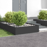 Murupiire 4 tk 100 x 100 x 35 cm teras must