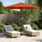 Aedapara ristk&uuml;lik 2,3 x 2,3 m pol&uuml;ester terrakota