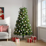 Kunstlik hingedega j&otilde;ulupuu koos kuulidega 240 cm 300 led-i