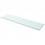 Klaasist riiuliplaat 100 x 25 cm l&auml;bipaistev