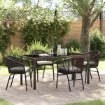 Aia s&ouml;&ouml;gilaudade komplekt 5 pcs pruun pol&uuml;rooster