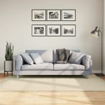 Vaip "huarte", l&uuml;hikese narmaga, pestav, kreemjas, 140x200 cm