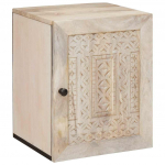 Vannitoa kapp ladustamisega valge 38 x 33 x 48 cm tehispuit