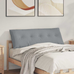 Seljatugi padi helehall 140 x 19 x 50 cm kangas