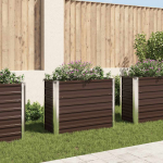Aia taimelava pruun 100 x 40 x 77 cm tsingitud teras