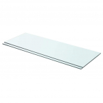 Riiulid, 2 klaasist paneeli, l&auml;bipaistvad, 70 x 25 cm