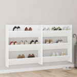 Seina kingakapp 2 tk, valge, 80 x 18 x 90 cm, puitlaastplaat