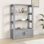 Puhvetkapp, hall sonoma tamm, 80x30x119,5 cm, tehispuit