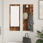 Seinale kinnitatav riidepuu suitsutatud tamm 70 x 10 x 90 cm