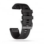 Tech-Protect Smooth Strap for Garmin Fenix 3 / 5X / 3HR / 5X Plus / 6X / 6X Pro / 7X - Black