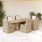 7-osaline aiam&ouml;&ouml;bli komplekt patjadega, beež, pol&uuml;rotang