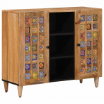 K&otilde;ide riiuliga neutraalne 90 x 33,5 x 75 cm tugev mango puu