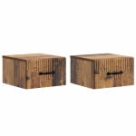 Seinale kinnitatav &ouml;&ouml;tis 2 pcs vana puit 34,5 x 33 x 20 cm