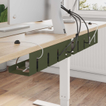 Kabli haldamise tray laua all 2 tk oliiviroheline