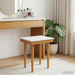 Vidaxl meiklaud tool fauske valge 40 x 33 x 45 cm toekas m&auml;nnipuit