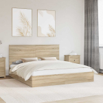 Laos voodi sahtliga peaga sonoma tamm 180 x 200 cm tehispuit