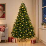 Kunstlik kokkupandav j&otilde;ulupuu 270 cm 300 led-i soe valge