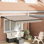 K&auml;igukohandatav varikatus beež 300x250 cm kangas