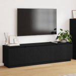 Led-valgustusega tv-kapp must tamm 180 x 38 x 49 cm tehispuit