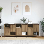 Kappide k&uuml;lgedel 3 pcs k&auml;sit&ouml;&ouml;tamm 180 x 35 x 70 cm tehispuit