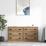 Kappide k&uuml;lgedel 2 pcs k&auml;sit&ouml;&ouml;puu 70 x 35,5 x 67,5 cm tehispuit