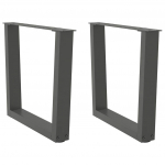 Kohvilaua jalad v-kujulised 2 tk, antratsiithall, 50 x (42-43,3) cm, teras