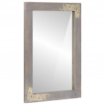 Vannitoa peegel hall 70 x 50 x 2,5 cm klaas ja tugev mango puit