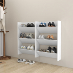 Seina kingakapid 2 tk valge 60x18x90 cm puitlaastplaat