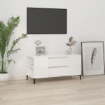 Telerikapp, k&otilde;rgl&auml;ikega valge, 102 x 44,5 x 50 cm, tehispuit