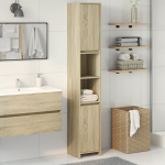 Vannitoakapp sonoma tamm 30 x 30 x 183,5 cm tehispuit