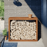 K&uuml;ttepuude riiul 100x40x80 cm ilmastikukindel teras