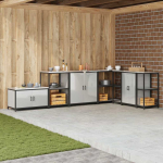 K&ouml;&ouml;gis&auml;ilituse riiul riiuliga h&otilde;bedane galvaniseeritud teras