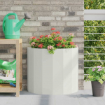 Taimekast valge 60 x 30 x 50 cm teras