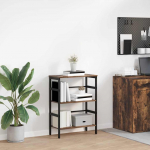 Raamatukapp suitsetatud tamm 60 x 29,5 x 81 cm tehispuit